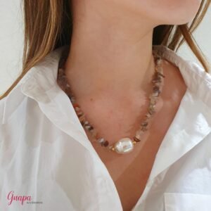 Collar Goldfilled & Piedra Cortada