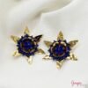 Aretes Flor Bronce Tejidos