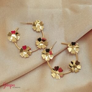 Argollas Flores Acero