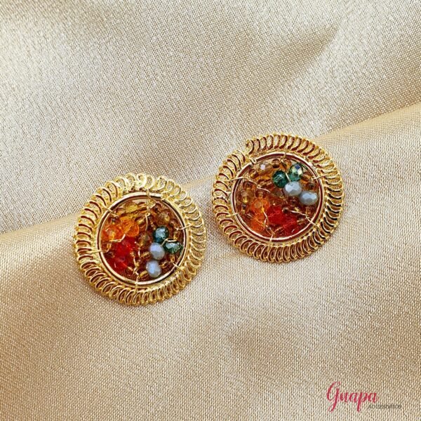 Aretes Bronce Tejidos