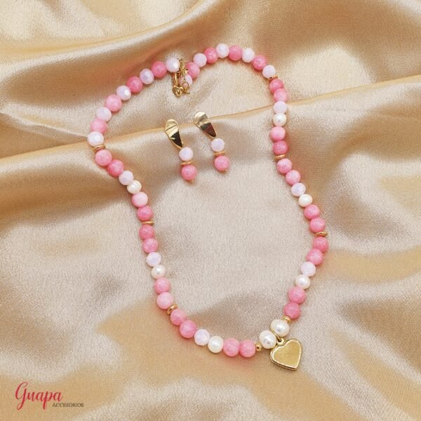 Juego Goldfilled Collar & Aretes