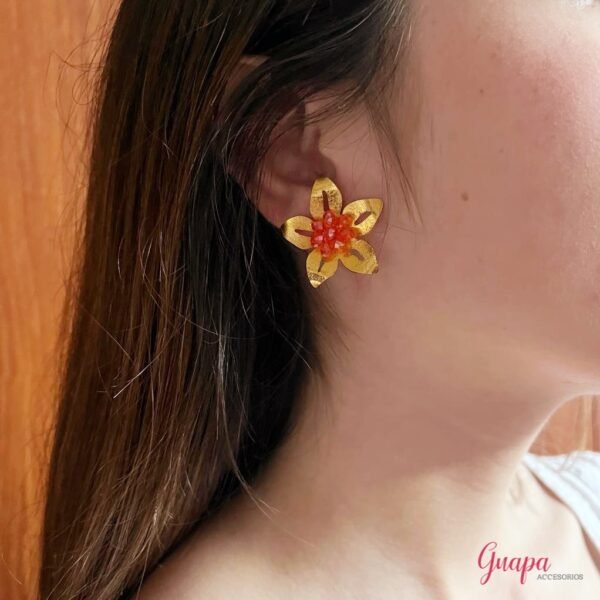Aretes Bronce Tejidos