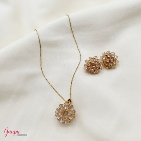 Juego Goldfilled Cadena & Aretes