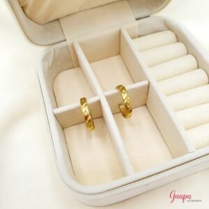 Argollas Mini Estrellas Acero