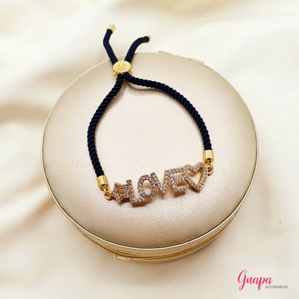 Manilla Ajustable LOVE Cordón & Goldfilled