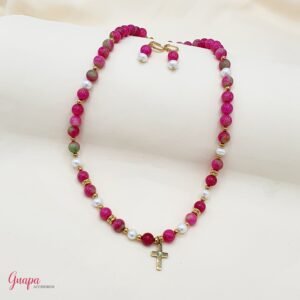 Juego Goldfilled Collar & Aretes
