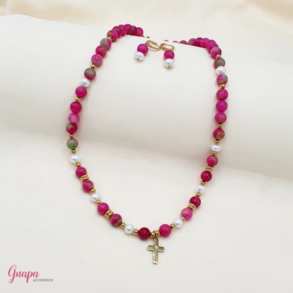 Juego Goldfilled Collar & Aretes
