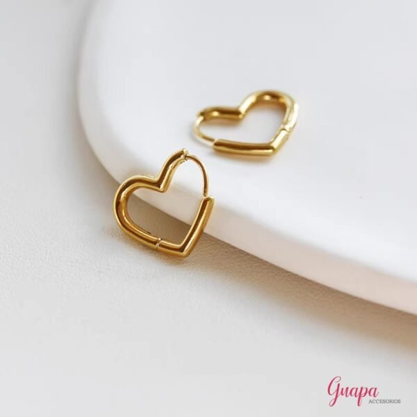 Argollas Corazón Acero