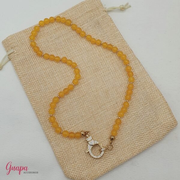 Collar Goldfilled con Broche Zircones