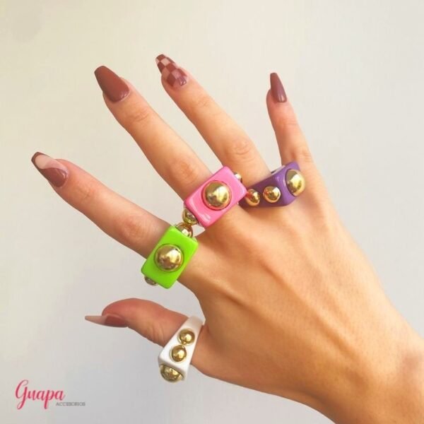 Anillo Chuncky Acrílico