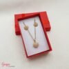Juego Corazón & Perlas Goldfilled