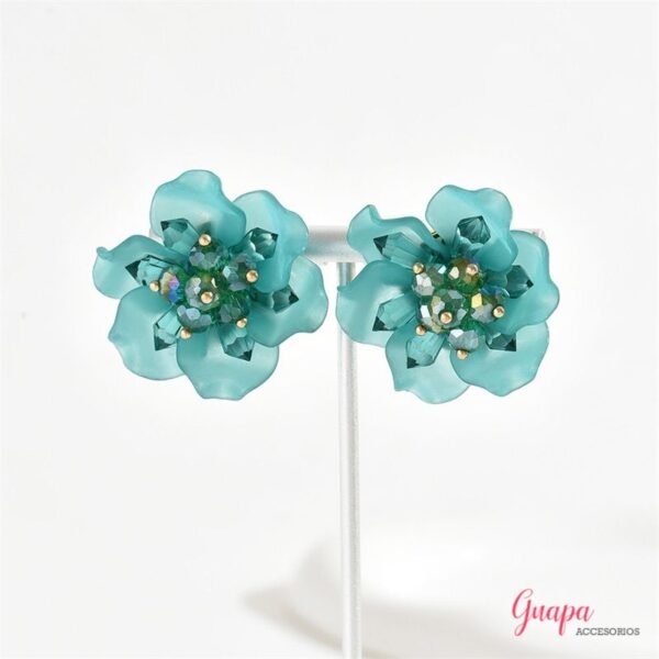 Aretes Acrílicos Flor