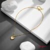 Juego Acero Cadena & Aretes