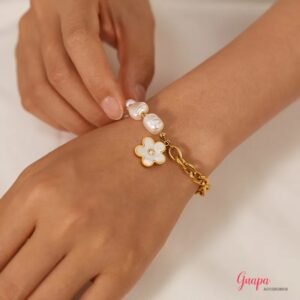 Manilla Acero & Perlas