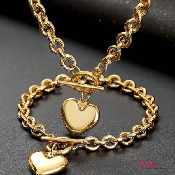 Juego Collar & Manilla Acero