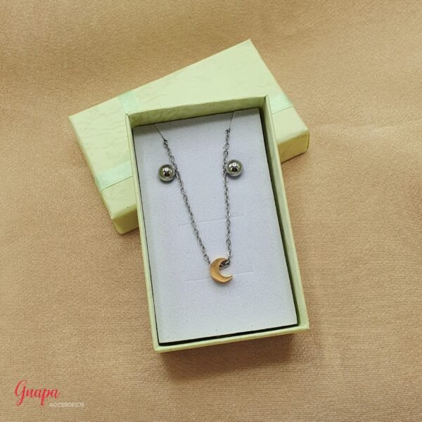 Juego Acero Luna Gold & Silver