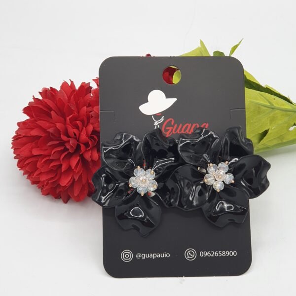 Aretes Acrílicos Maxi Flor