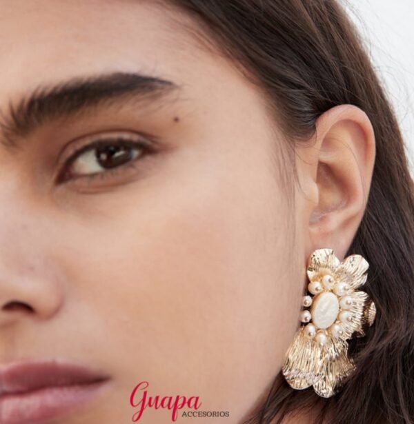 Aretes Maxi Media Flor