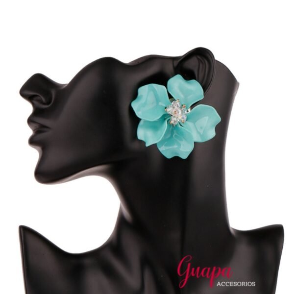 Aretes Acrílicos Maxi Flor