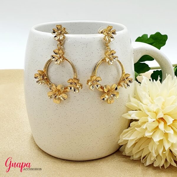 Aretes Fantasía Flores