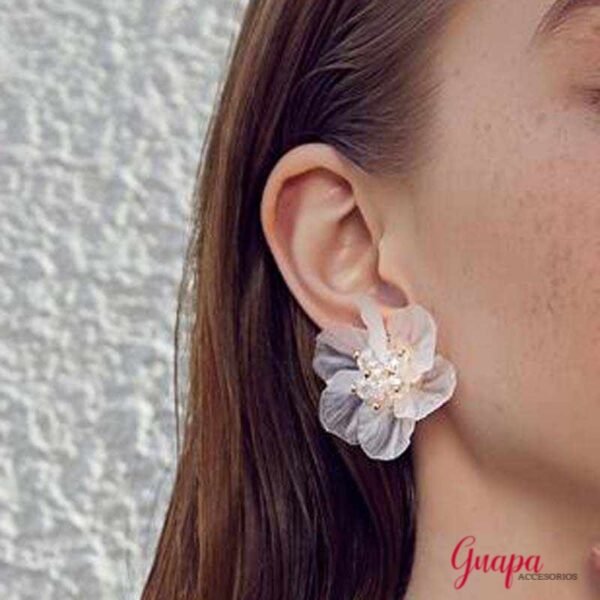 Aretes Acrílicos Flor