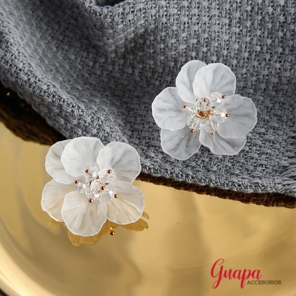 Aretes Acrílicos Flor