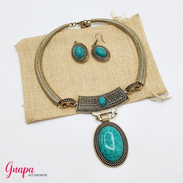 Collar & Aretes Fantasía