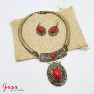 Collar & Aretes Fantasía