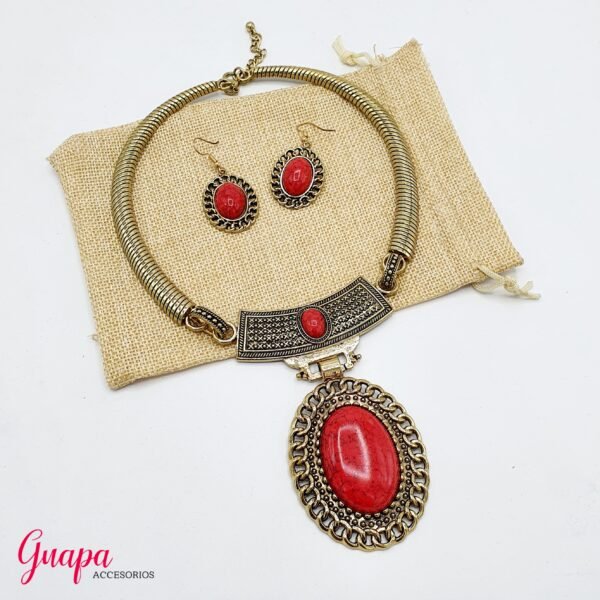 Collar & Aretes Fantasía