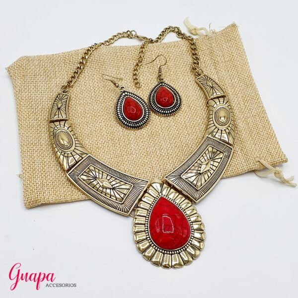 Collar & Aretes Fantasía