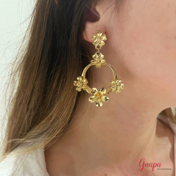 Aretes Fantasía Flores