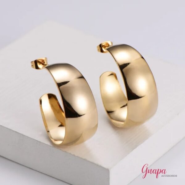 Argollas Wide Acero