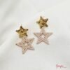 Aretes Estrella & Perlas