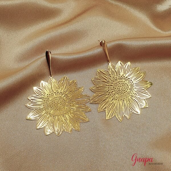 Aretes Fantasía Girasol