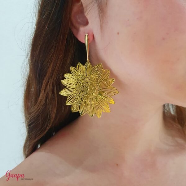 Aretes Fantasía Girasol