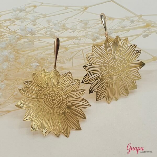 Aretes Fantasía Girasol