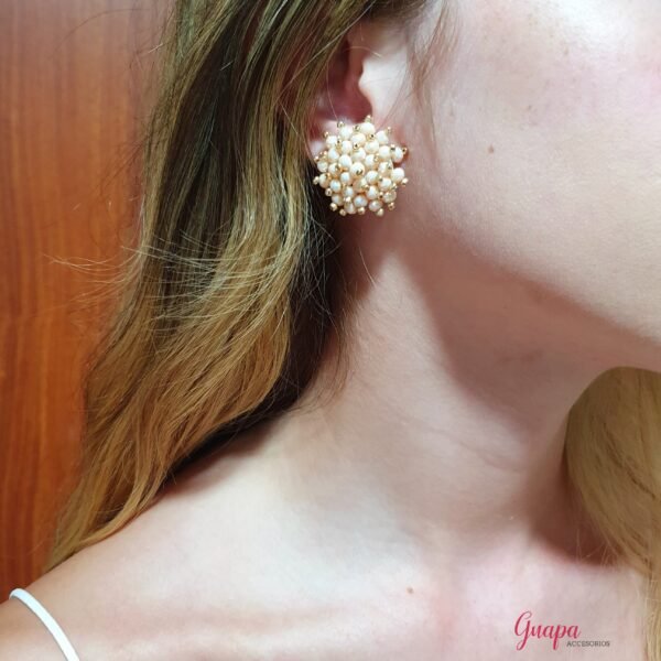 Aretes Topo Tejidos