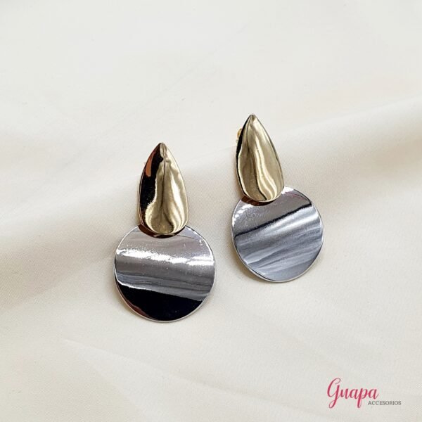 Aretes Fantasía Gold & Silver