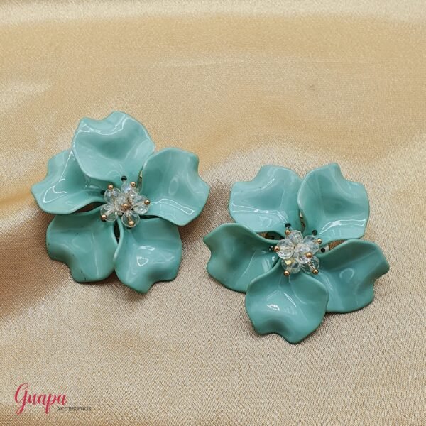 Aretes Acrílicos Maxi Flor