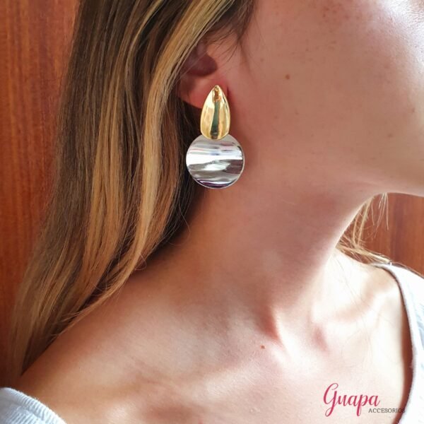 Aretes Fantasía Gold & Silver