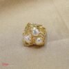 Anillo Ajustable Goldfilled & Perlas de Río