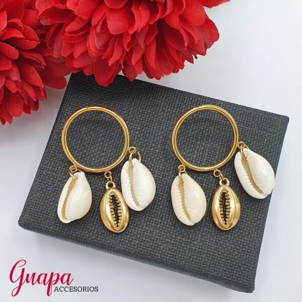 Aretes Acero Conchitas