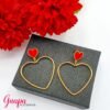 Aretes Acero Corazón