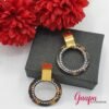 Aretes Acero Animal Print