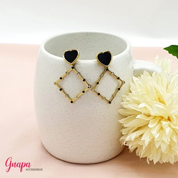 Aretes Acero & Corazón