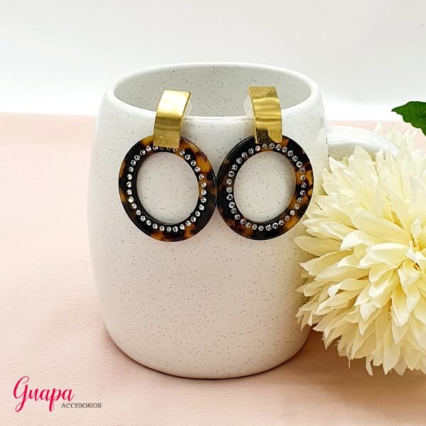 Aretes Acero Animal Print