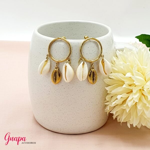 Aretes Acero Conchitas