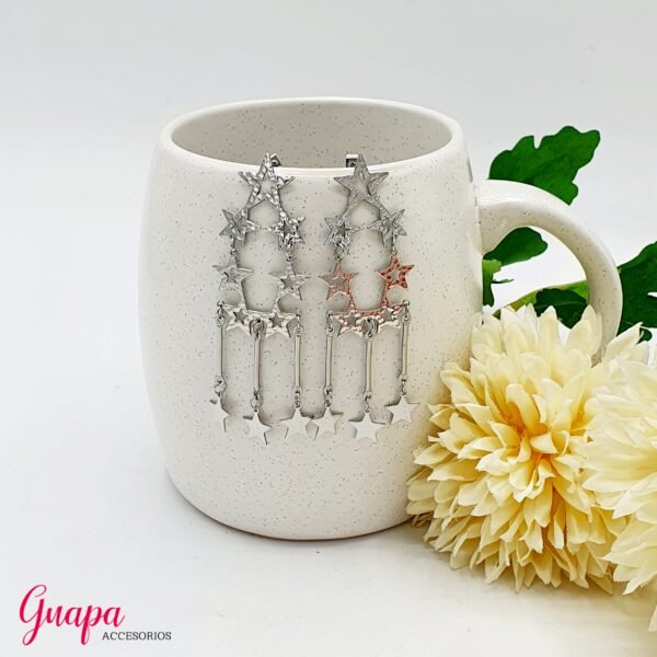 Aretes Acero Estrellas