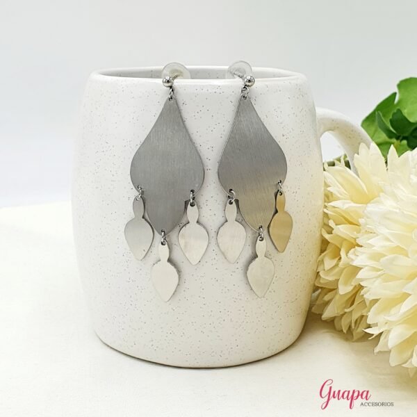 Aretes Acero Mate