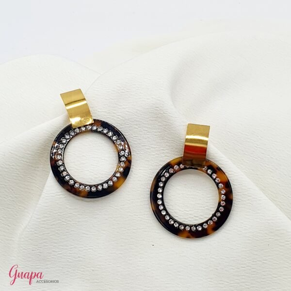Aretes Acero Animal Print